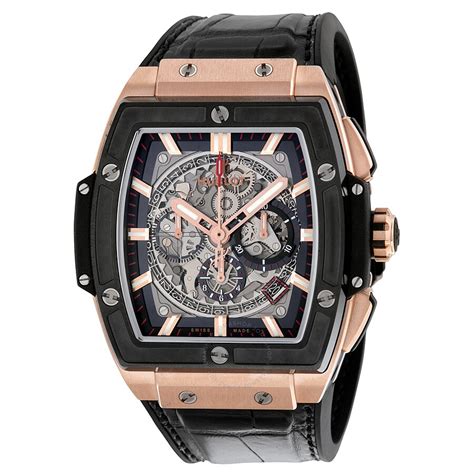 hublot men's chronograph square black big bang